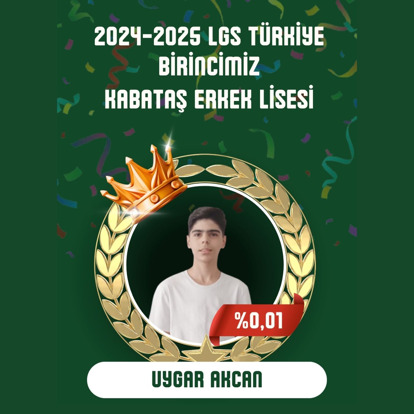 Üst üste ikinci kez Türkiye birincisiyiz!